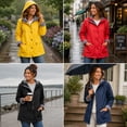 thumbnail image 3 of URBAN REPUBLIC Womens Rain Jacket Lightweight Insulated Water Resistant Windbreaker for Women, 3 of 7