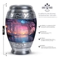 thumbnail image 2 of Magical Moonlit Forest Cremation Urns For Men - Ash Urns For Women - Large Urns For Human Ashes Adult Male - Urns For Human Men - Ashes Urns For Human with Velvet Bag Large, Funeral Urns, 10 Inches, 2 of 5
