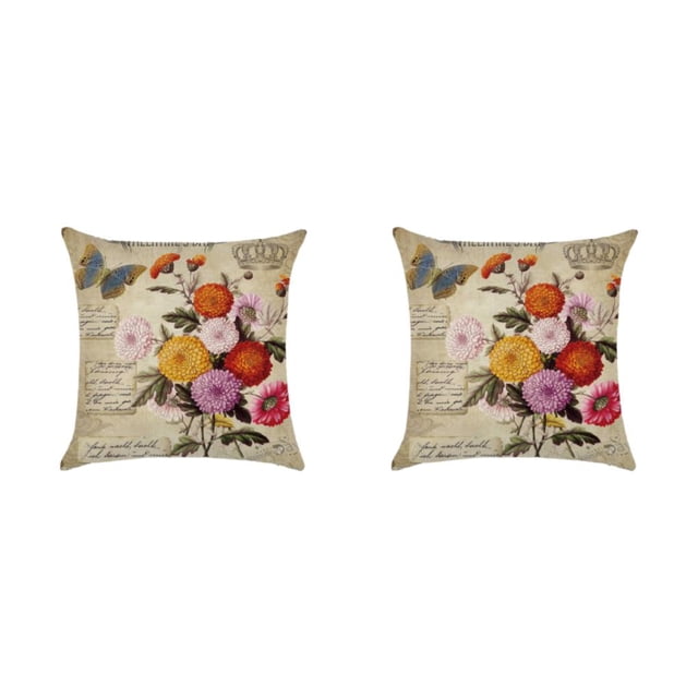 Advancent Funda de cojín de poliéster, funda de almohada y duradera, fácil de cambiar y amplias aplicaciones decorativas kztym001-5 kztym001-5 2Conjunto