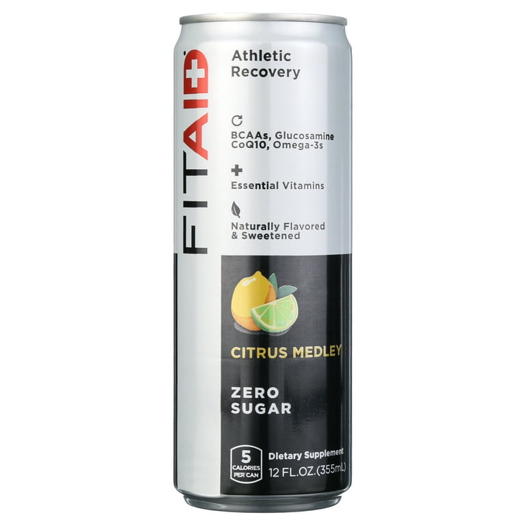 LIFEAID Sports Recovery, FITAID Zero Sugar Citrus Medley, 12 Count 