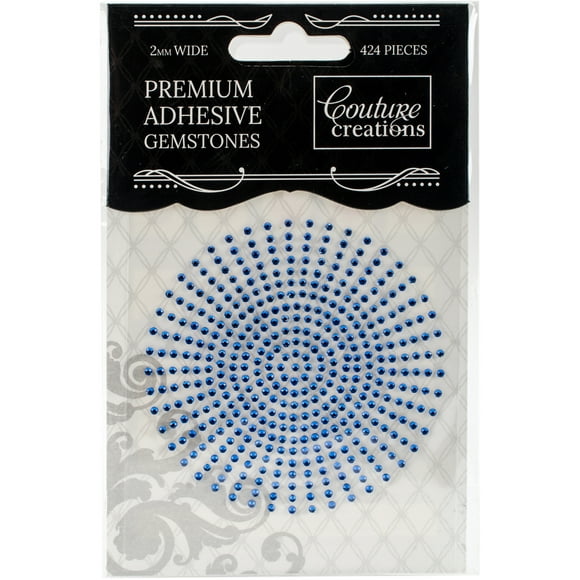 Couture Creations Adhesive Gemstones 2mm 424/Pkg-Azure-CO724153