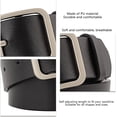 thumbnail image 2 of HUGFEGWE Ceinture en Cuir PU pour Femmes Réglable Lignes de Couture Fines Mode Décontractée Boucle à Ardillon pour Pantalon Robe CJB91-76337, 2 of 5