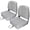 Grey/Grey, variant on MSC Fishing Folding Boat Seats,One Pair Pack (S103 Light Grey/Dark Grey)