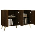 thumbnail image 2 of Castle Place Modern Sideboard Buffet Cabinet, Brown, 2 of 10