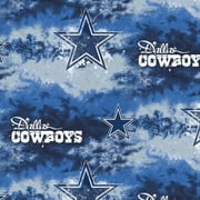 NFL Dallas Cowboys 58" 100% Polyester Fleece Sports Logo Fabric By the Yard, Blue