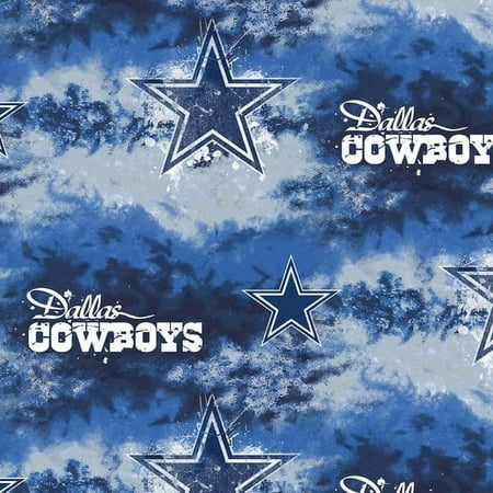 NFL Dallas Cowboys 58" 100% Polyester Fleece Sports Logo Fabric By the Yard, Blue