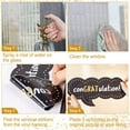 thumbnail image 4 of 193pcs Graduation Window Sticker Clings Removable Grad Window Decorations Cap Diploma Window Decals Grad Congratulations Party Decor Supplies for School Home Office, 8 Sheets, Gold Black, 4 of 7