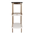 thumbnail image 3 of HomeRoots 402550 Metal Bar Cart with Wine Storage Black & Gold, 3 of 3