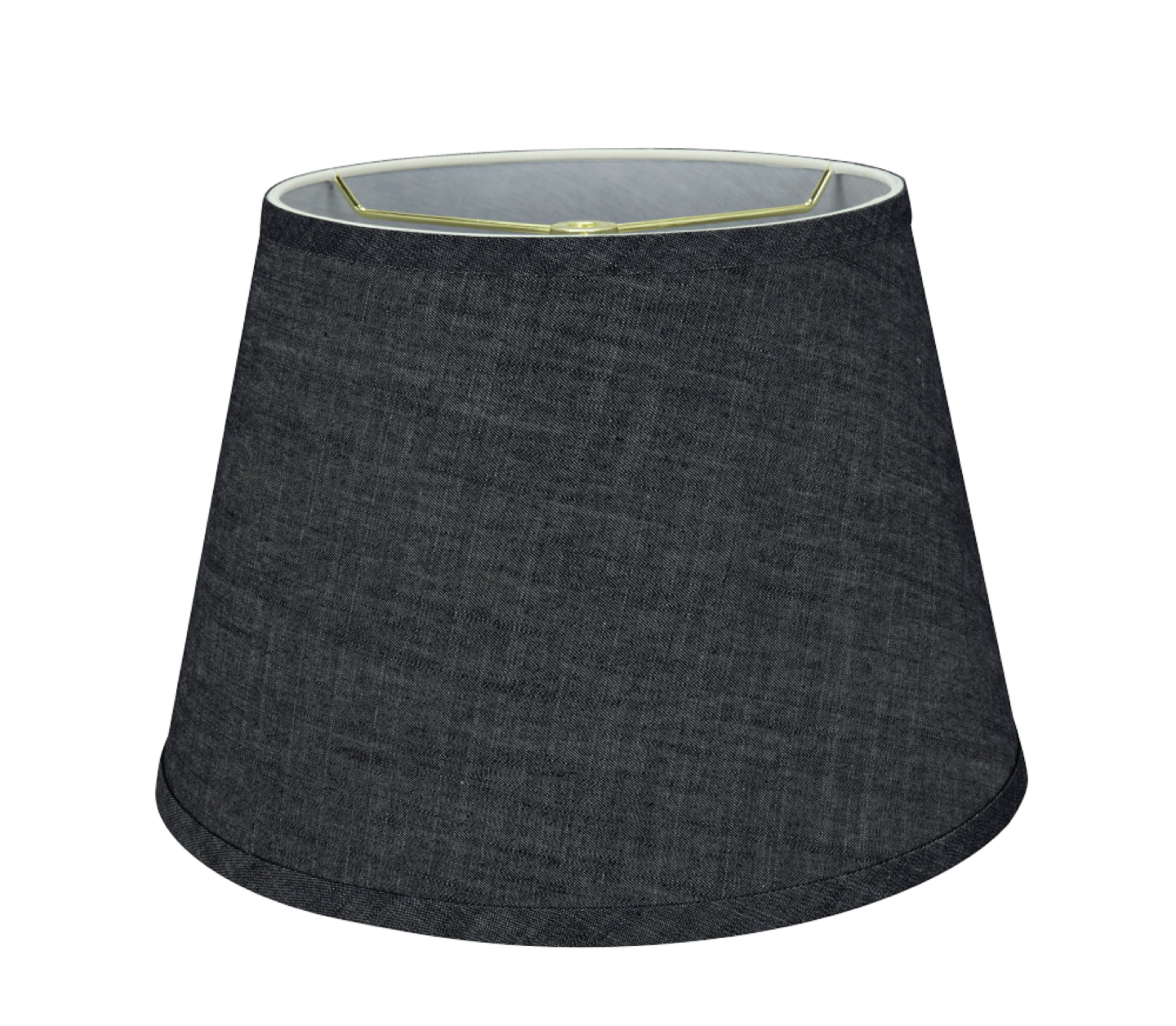 Aspen Creative 32921 Transitional Hardback Empire Shape Spider Construction Lamp Shade in Grey-Blue, 13" wide (9" x 13" x 9")
