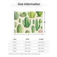 thumbnail image 5 of Yiaed Cactus And Succulent Print Blanket Throw Blanket Soft Cozy Flannel Blanket for Home Bed Sofa Couch Chair-80"x60", 5 of 6