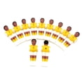 thumbnail image 2 of 11 piezas de futbolín de mesa Cola para hombres juguetes de fútbol Amarillo, 2 of 8
