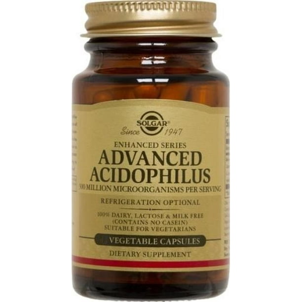 Solgar Probiotics Advanced Acidophilus 100 Vegetable Capsules Walmart