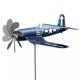 thumbnail image 5 of SHAPERME Decoración de jardín Avión Molinillo de viento Avión de metal Molino de viento para exteriores, 5 of 5