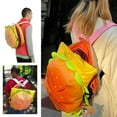 thumbnail image 4 of Gkeoshab Office&Craft&Stationery Hamburger Backpack Cheeseburge R Backpack Funny Yellow Universe Hamburger Backpack Multi Compartment Burger Home & Garden, 4 of 9