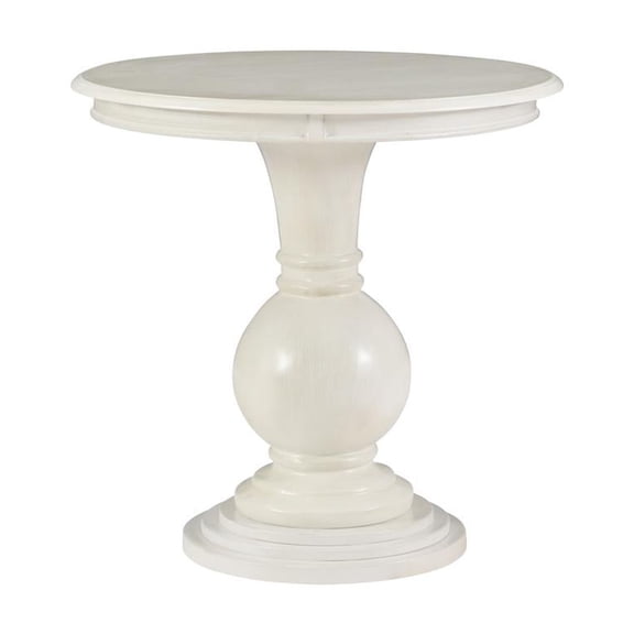 Powell Adeline Round Accent Table Cream