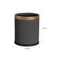 thumbnail image 4 of Open Top Trash Can Durable Kitchen Trash Bin for Restroom Apartment Bathroom Gray, 4 of 8