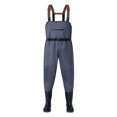 thumbnail image 5 of heyac Breathable Ripstop Stocking Boot Foot Fishing Hunting Waders Lightweight Grey Camo Chest Wader for Men Women, 5 of 5