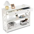 thumbnail image 4 of Topbuy Console Table Narrow Entry Table w/ Drawer & Shelves Sofa Table White, 4 of 6