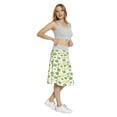 thumbnail image 4 of Women's Shamrock Irish Folk Luck A-line Printed Skirt Casual Wear, S, Apple Green and Yellow, by Ambesonne, 4 of 6