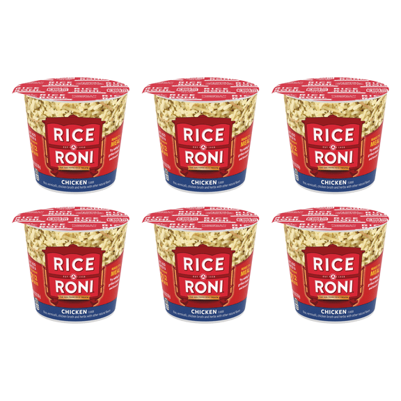 Rice-A-Roni Chicken Rice & Vermicelli Mix, 1.97 oz Cup (Pack of 6)