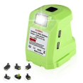 thumbnail image 1 of LED Work Light For RYOBI 14.4V-18V Li-ion Battery 2USB Adapter Spotlight 200LM, 1 of 5