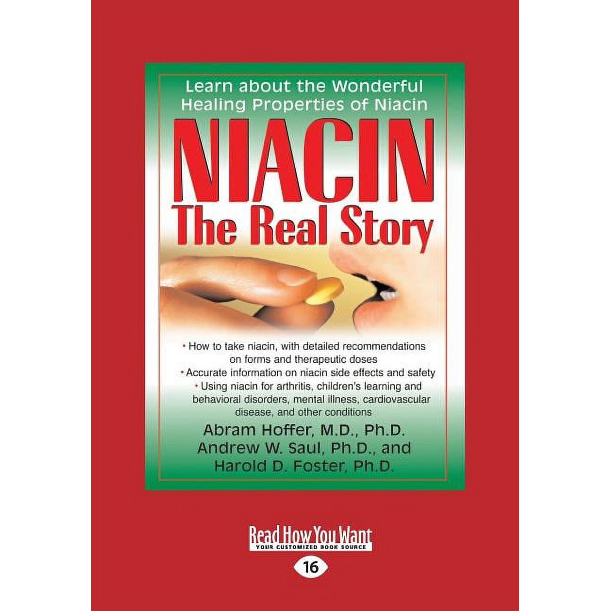 Niacin: The Real Story (Large Print 16pt), (Paperback)