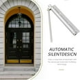 thumbnail image 2 of Automatic Door Self-Closing Hinge,Adjustable Universal Stainless Steel Silent Self Closing Hinges,Easy Installation for Wood and Indoor Doors, with Base, Screw, Wrench (White), 2 of 7