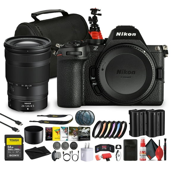 Nikon Z5 II Mirrorless Camera 24.5MP Full Frame Bundle 24-120mm Lens 64GB Card Filter Kit (International Model)