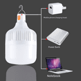 thumbnail image 2 of Bombilla LED superbrillante de carga, luz de emergencia, iluminación de puesto de mercado nocturno móvil, luces de camping al aire libre de bajo consumo, 2 of 5