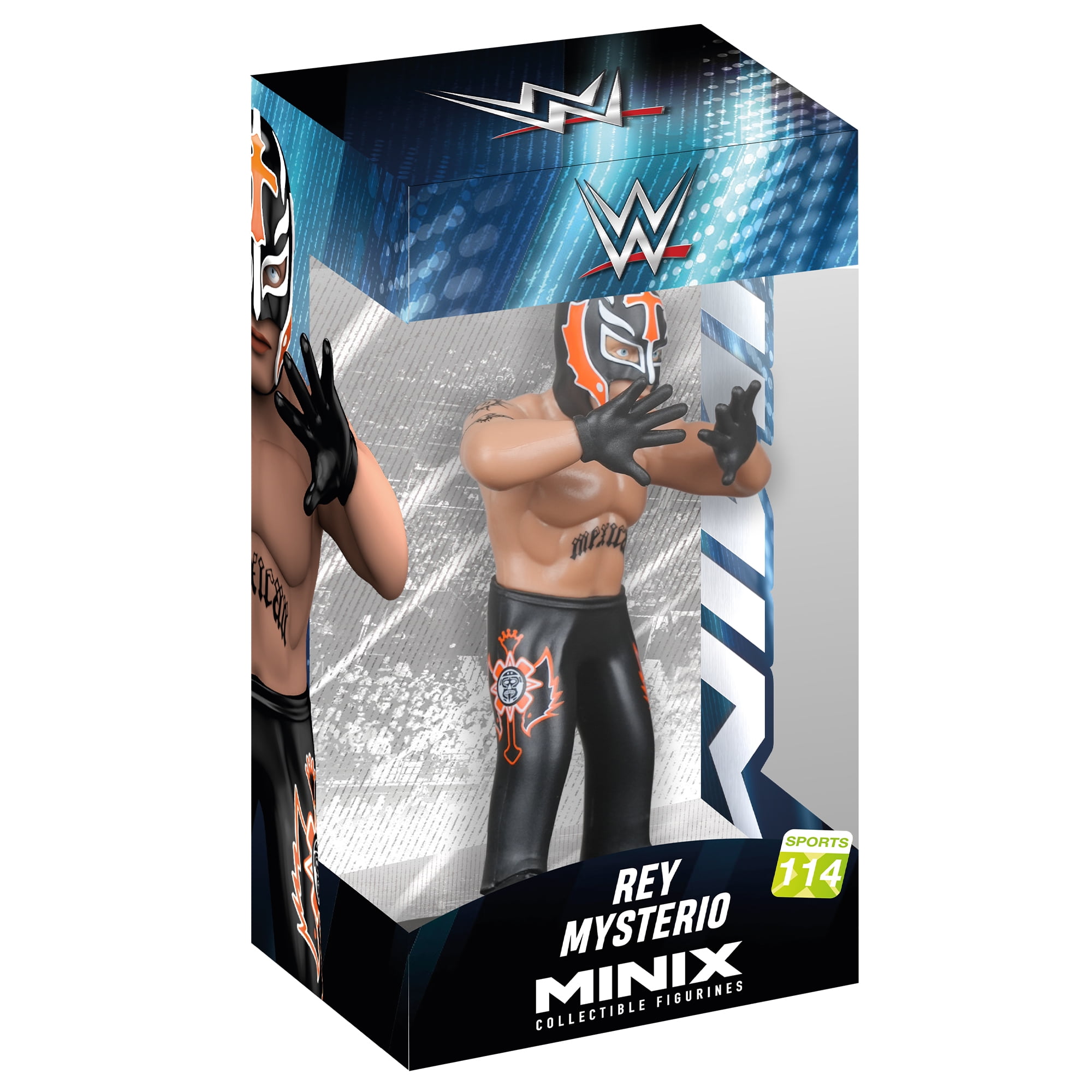 WWE Rey Mysterio Wrestler Toy Figurine with Ringside Battle