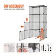 thumbnail image 4 of Large 4 Tier Cat Cage 41 x 14 x 55 Metal Wire with Hammock, 4 of 7