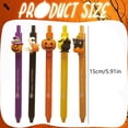 thumbnail image 2 of ERTZAE 10pc Retractable gel pens,Halloween pens,0.5mm fine point pen,black ink,Comfort&nbsp;Fast Dry,pens for journaling,fancy pens,work office accessories,pens for teachers,Student Exam Gel Pens, 2 of 4