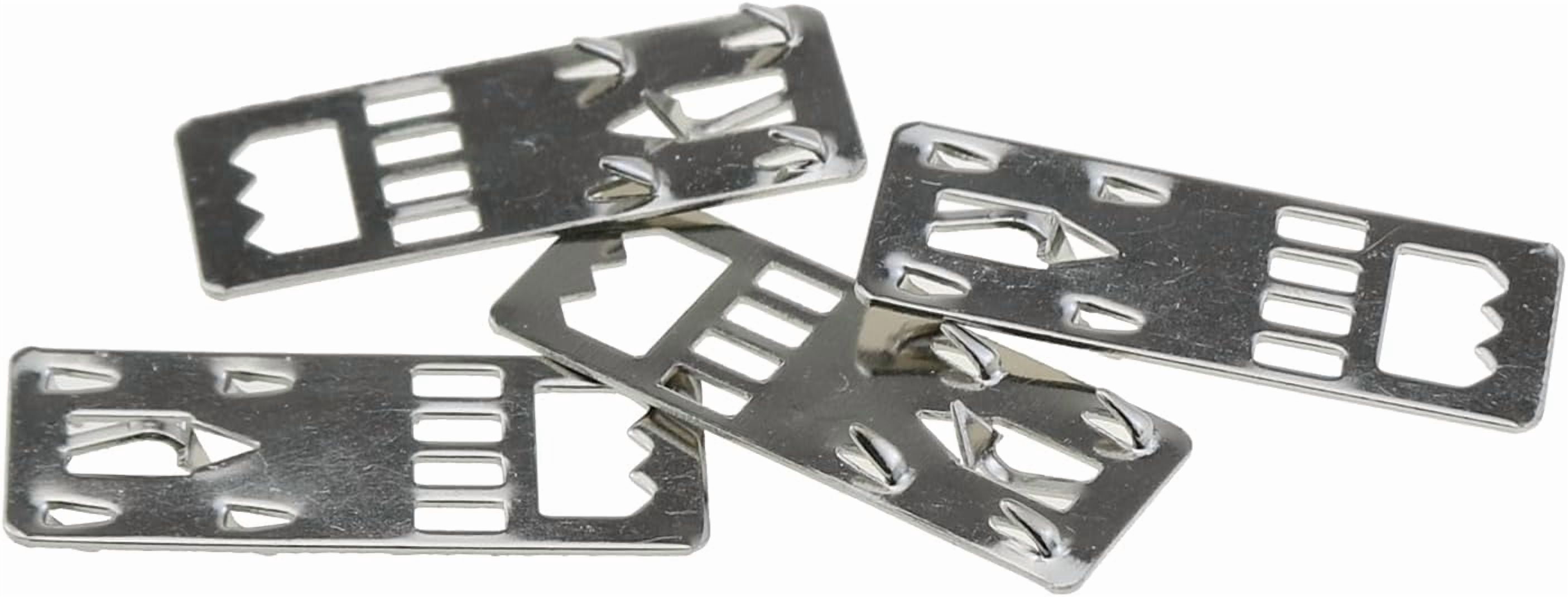 JJEAN-50PCS 39x14mm Metal Concealed Hanging Connecting Piece Quick and Easy Fix Wall Hooks Nailess Picture Frame Hardware Accessories for Foam Board and Prints