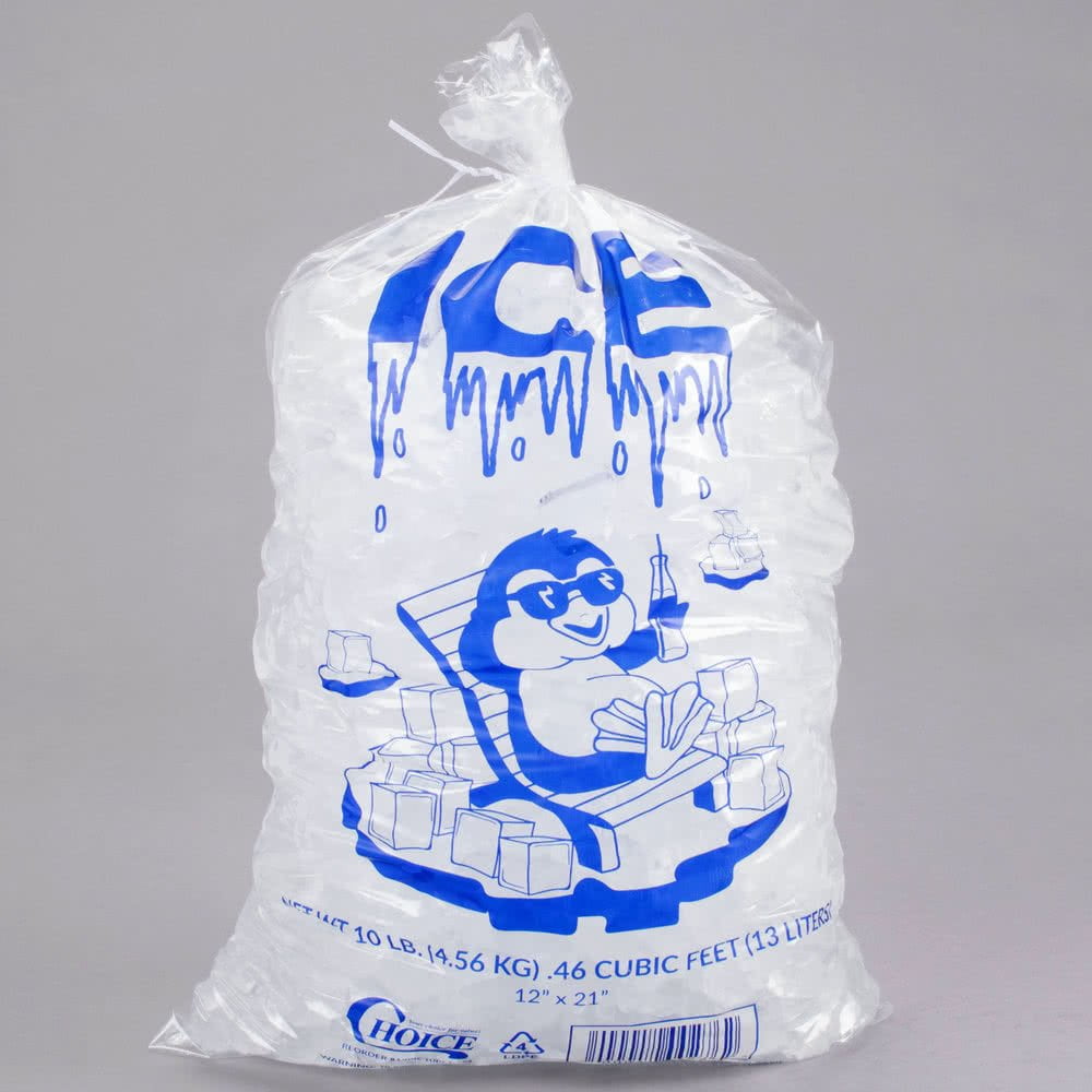 10lb Ice Bags Twist Ties Pack of 100ct