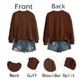 thumbnail image 6 of Up To 50% Off Oversized Sweatshirt for Women Coffee Baggy Sweater Kinda Day Women Fashionable Casual Printed Round Neck Top Hoodless Sweatshirt Womens Long Sleeve Sweatshirt Casual, 6 of 6