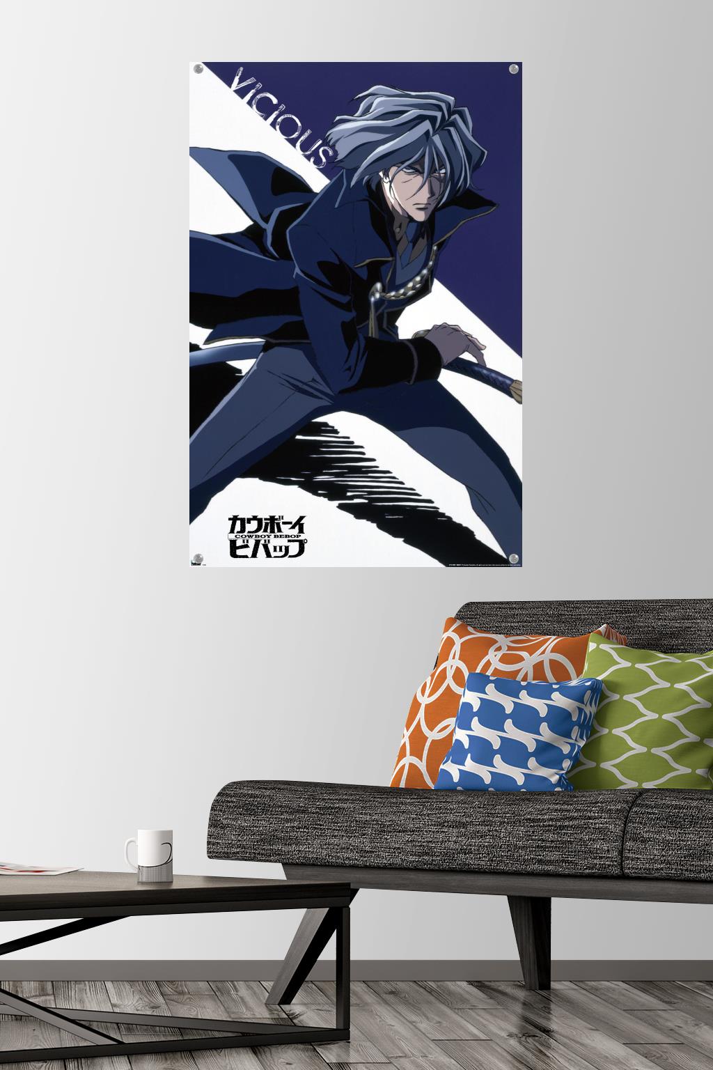 Cowboy Bebop - Vicious Wall Poster with Pushpins, 22.375" x 34"