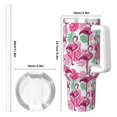 thumbnail image 4 of Pofeuu Flamingo Print 40oz Ice Bully With Handle And Straw Stainless Steel Vacuum Insulated Cup And 2 In 1 Straw Lid, 4 of 8