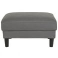 thumbnail image 2 of Living Room Ottoman Stool Footrest in Dark Gray Fabric, 2 of 2
