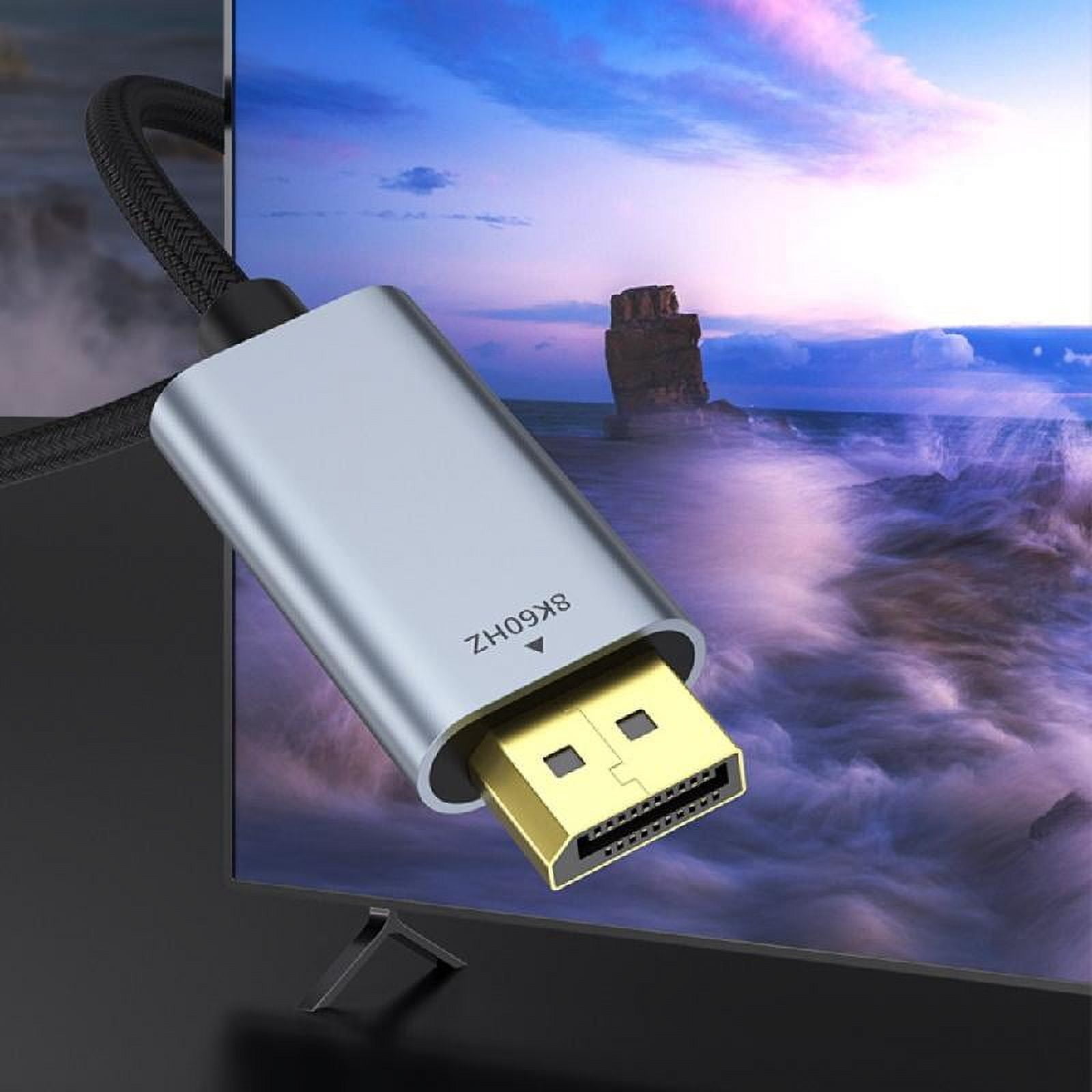 Portable 8K60Hz Type C to DisplayPort Connection Cable Male USB C to Male Port