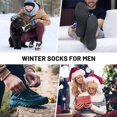 thumbnail image 7 of 5 Pairs Merino Wool Socks for Men,Thick Winter Wool Hiking Socks,Warm Breathable Crew Mens Socks（Fit USA Size 7-13), 7 of 7