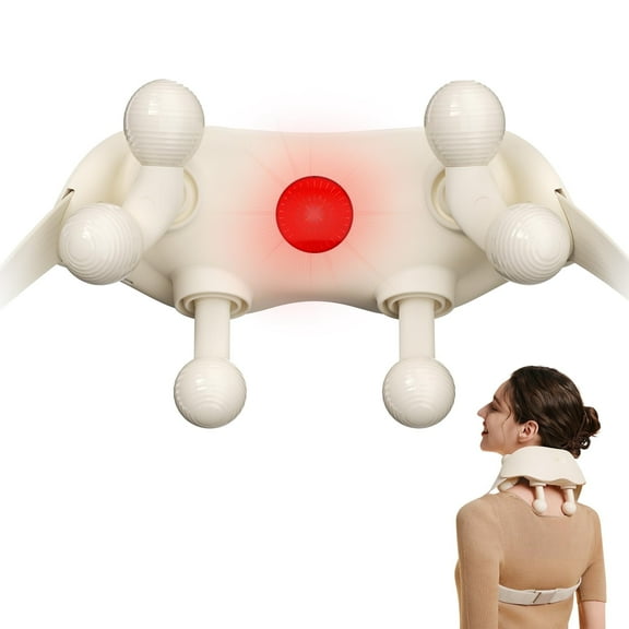 SKG Neck Massager for Pain Relief Deep Tissue FSA HSA Eligible Shiatsu Neck and Shoulder Massger with Heat