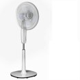 thumbnail image 1 of Gymax Ventilateur de Piédestal Oscillant Réglable 16'' w/ 3 Vitesses à Deux Pales Blanches, 1 of 8