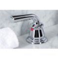 thumbnail image 4 of Kingston Brass KB911RXL Restoration Widespread Bathroom Faucet with Pop-Up Drain, Polished Chrome, 4 of 5