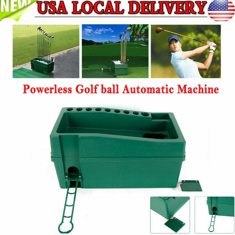 Green Golf Ball Dispenser Powerless ElectricityLess Golf Ball