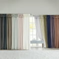 thumbnail image 5 of Madison Park Solid Pattern Faux Silk Twisted Tab Top Curtains, 50'' x 108'', Blush, 5 of 8
