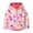Pink-flower, variant on Aideaone Toddler Fleece Jacket Zip up Baby Boys Girls Hooded Winter Coat Long Sleeve Kids Thick Warm Outerwear
