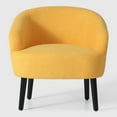 thumbnail image 4 of WestinTrends Alexandria 29" Wide Mid Century Modern Club Barrel Accent Armchair, Set of Two, Sunset Gold, 4 of 8