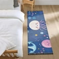 thumbnail image 3 of Yayeee Runner Rug for Bedroom 2'x6' Machine Washable Hallway Non Slip Mat, Light Pink Jellyfish, 3 of 8