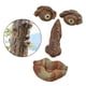 thumbnail image 5 of 3 Piezas Viejo Hombre árbol Hugger Jardín Libre árbol Cara Escultura Jardín Cola comedero para pájaros de árboles, 5 of 8