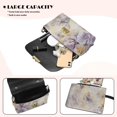 thumbnail image 4 of KUIFORTI Purple Butterfly Crossbody Leather Bag Women Trendy Casual Lightweight Medium Shoulder Handbags Durable Small Bag with Removable Chain for Day & Night, 4 of 7